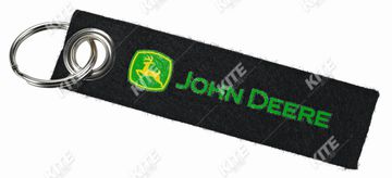 John Deere felt key ring