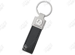 John Deere leather key ring
