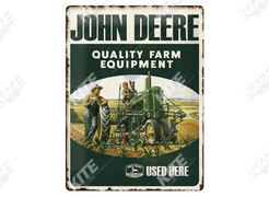 John Deere Tin Sign