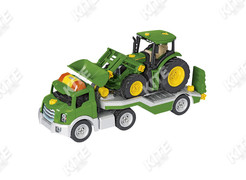 Bauset Traktor mit Frontlader auf Transporter